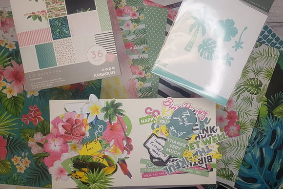 It's a tropical holiday on paper! Kaisercraft's 'Sunkissed' collection
