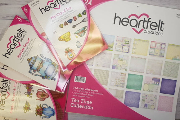 Heartfelt Creations Tea Time February 2020 - Craftables scrapbooking cardmaking new zealand