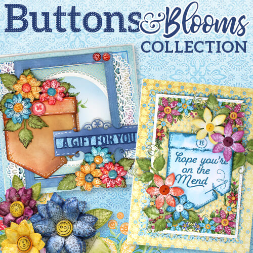 Heartfelt Creations - Button and Blooms - Oct 18