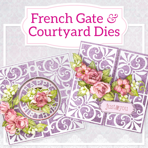 French Gate and Courtyard Die Release - Heartfelt Creations (Apr22)