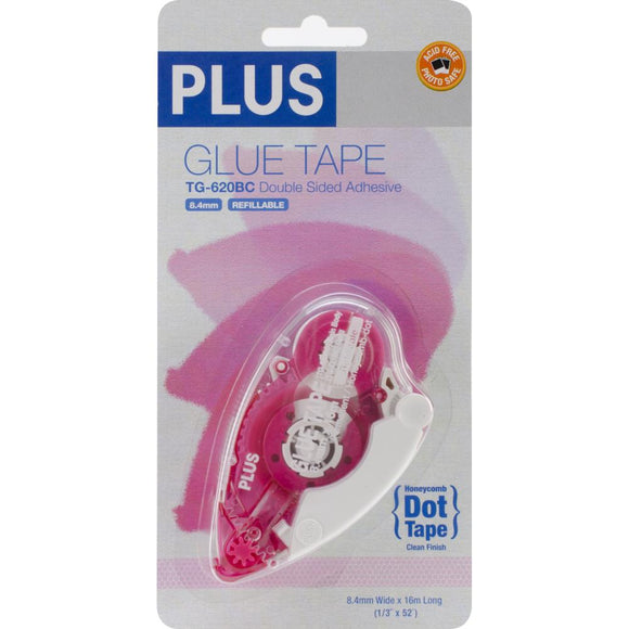 Plus -Glue Tape Double Sided Roller - Removable