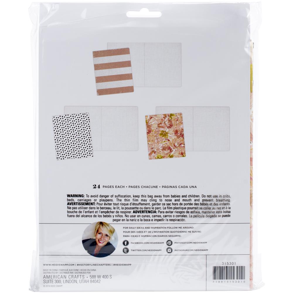 Heidi Swapp Storyline Chapter Inserts Book Set - Plain Booklets ...