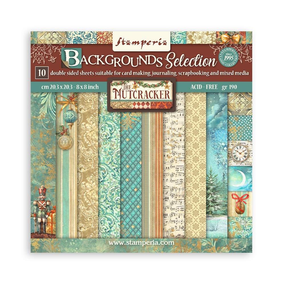 Paper Pack 8" x 8"  Backgrounds - The Nutcracker