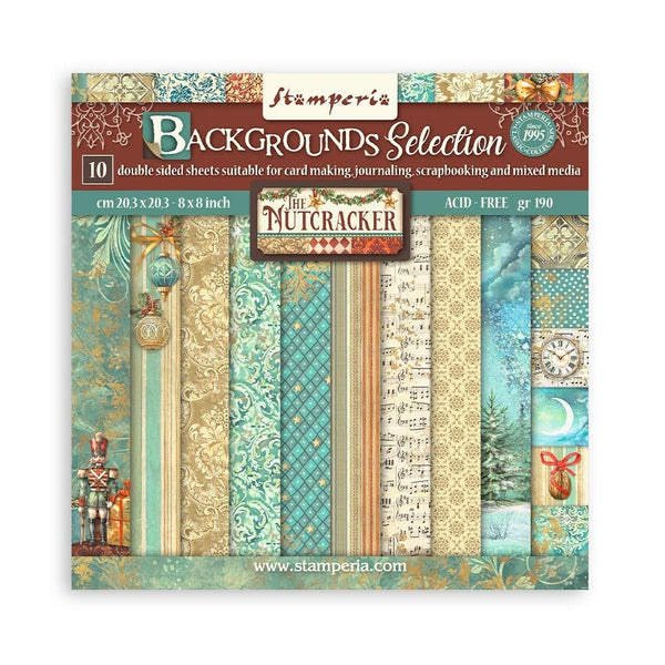 Paper Pack 8" x 8"  Backgrounds - The Nutcracker