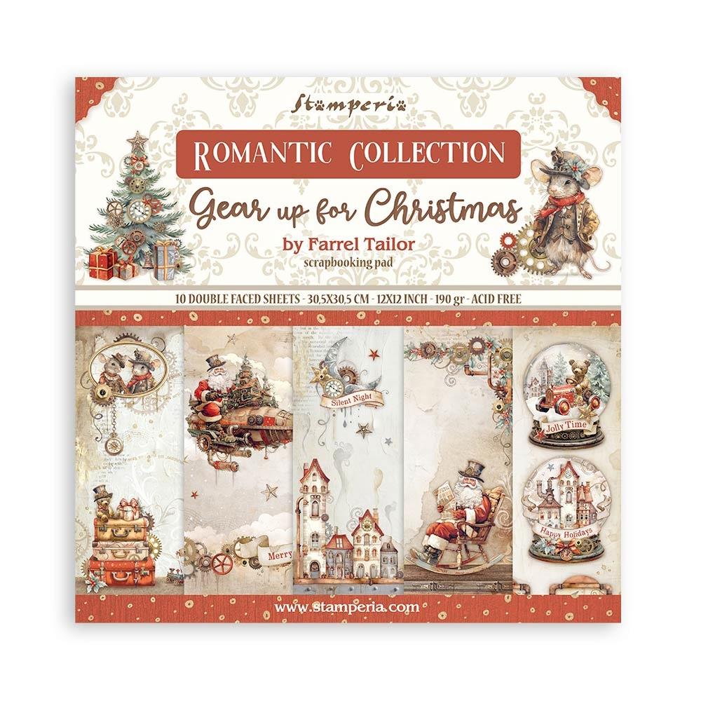 Paper Pack 12" x 12" Romantic Collection - Gear up for Christmas