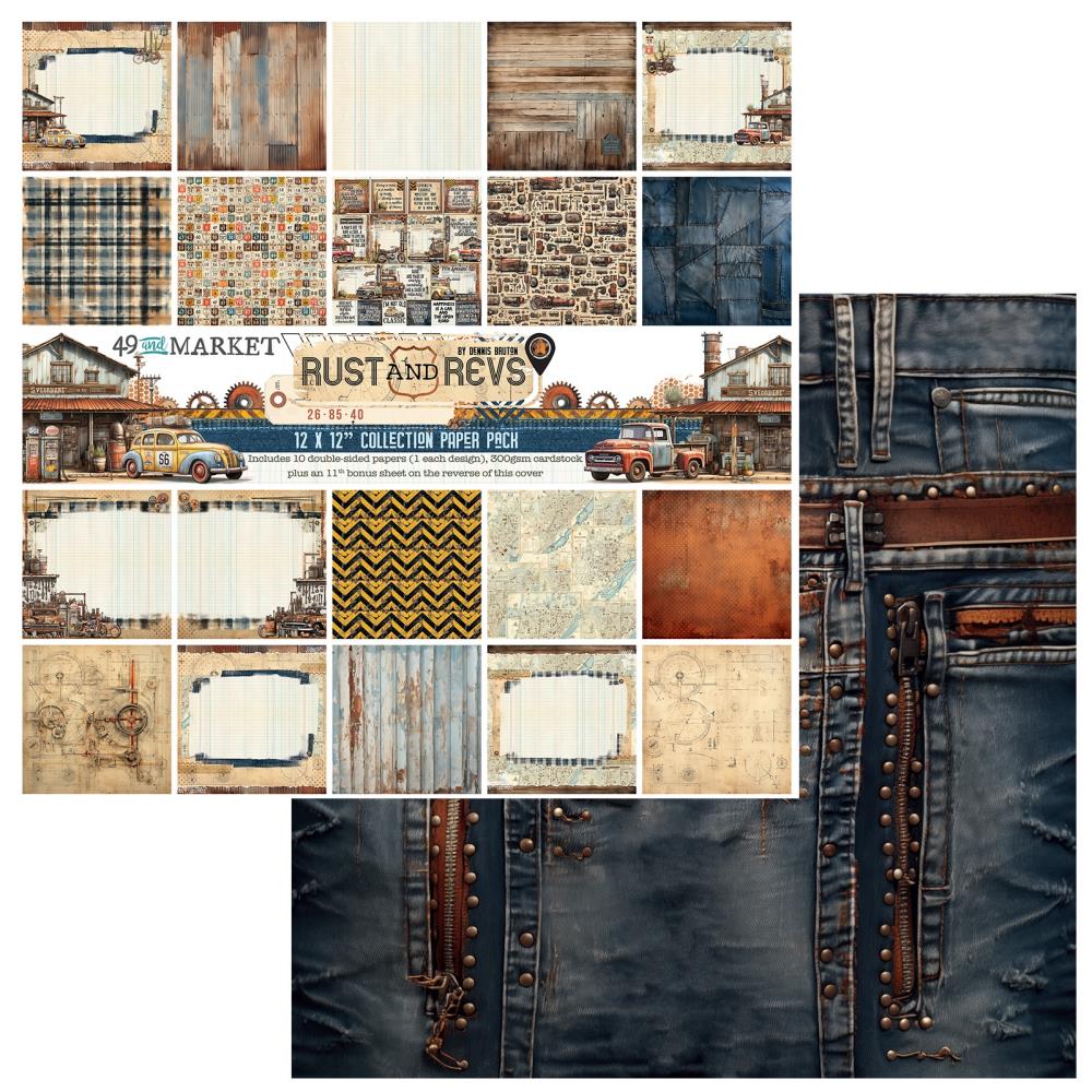 49 & Market - Rust & Revs 12x12 Paper - Cover Sheet – Craftables