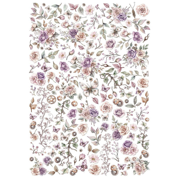 49 & Market Echoes of Time - Lasercut Wildflowers 6" x 12" 4 sheets (141pce)