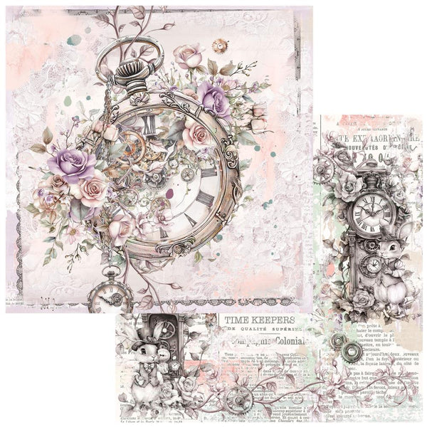 49 & Market Echoes of Time - Timeless 12x12 Scrapbook Paper