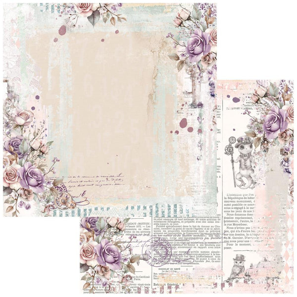 49 & Market Echoes of Time - Tattered Time 12x12 Scrapbook Paper