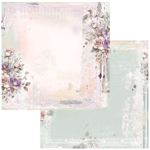 49 & Market Echoes of Time - Serene 12x12 Scrapbook Paper
