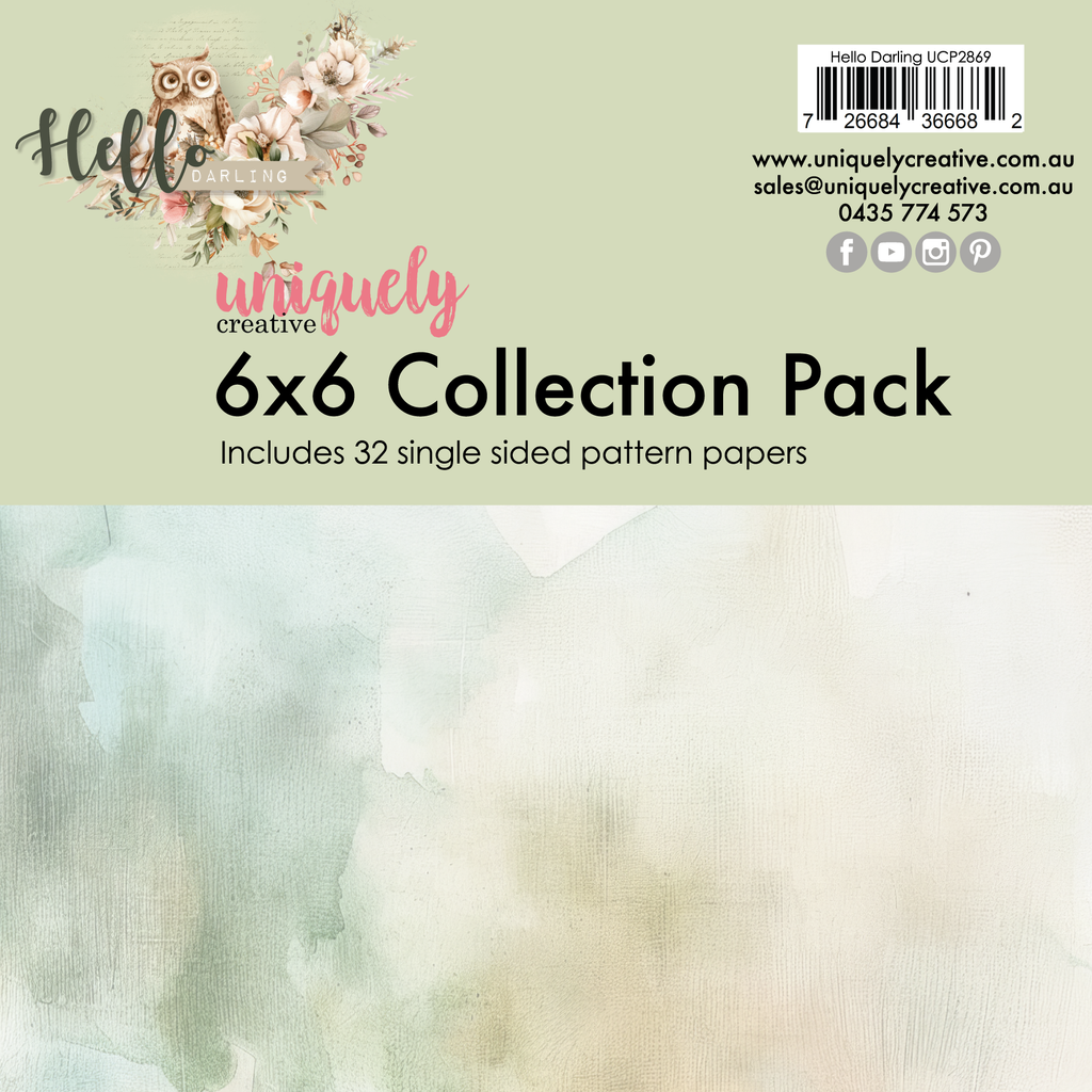 UCP2869 :  6 x 6  Collection Pack (32 sheets) (Hello Darling)