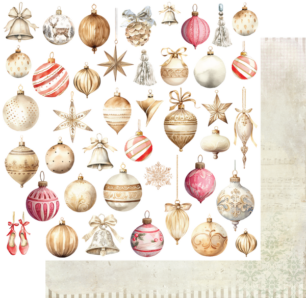 UCP2990 : Vintage Baubles Paper (Home for Christmas)