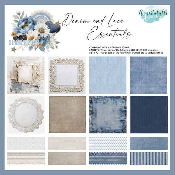 Denim & Lace Essentials Paper pack