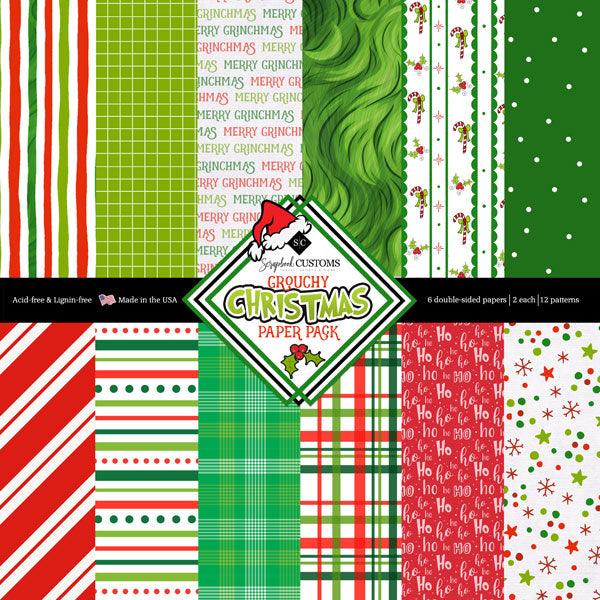 Grouchy Christmas 6 x 6 Paper Pad