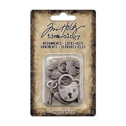 Tim Holtz - Metal Adornment - Locks and Keys