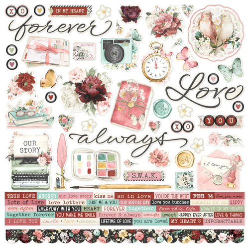 Love Story - Cardstock Stickers (Simple Stories)