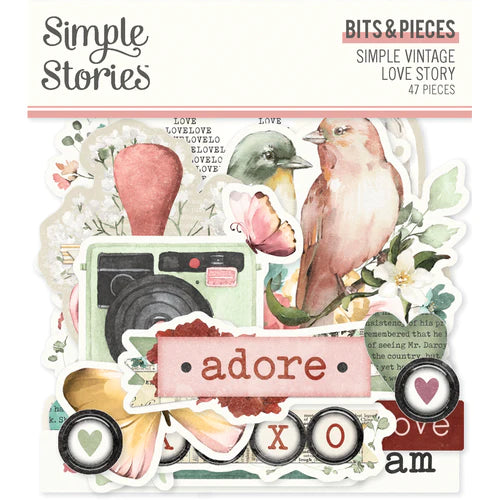 Love Story - Bits & Pieces Diecuts (Simple Stories)