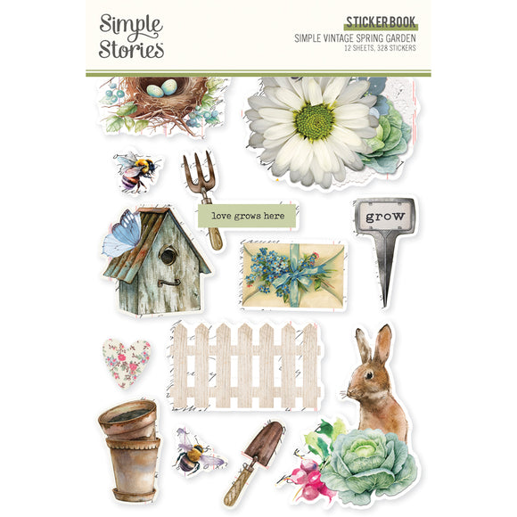 Vintage Spring Garden - Sticker Book (Simple Stories)