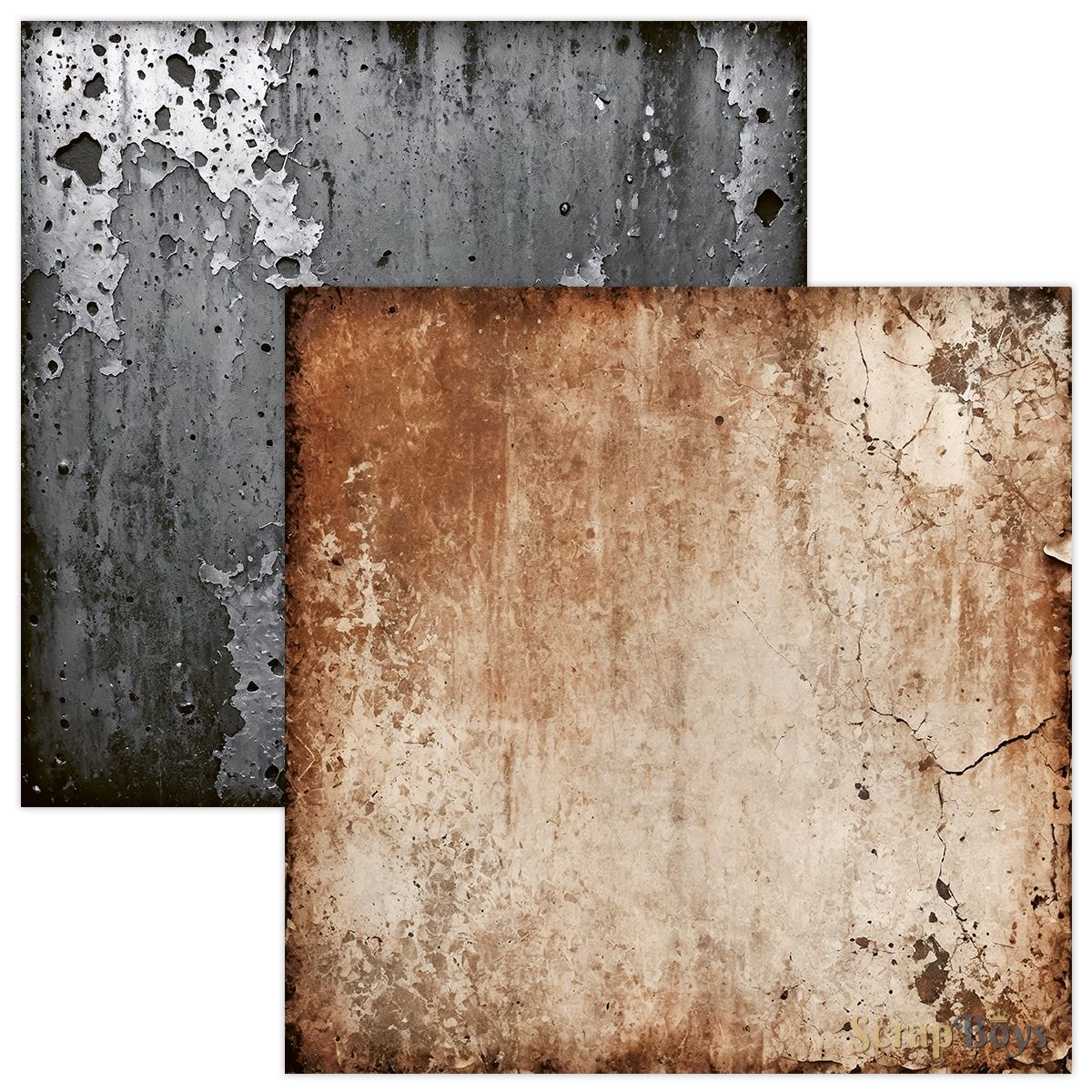 Rust Paper Overlay RUPA-08 : Rusty 12x12 Paper Pack – Craftables