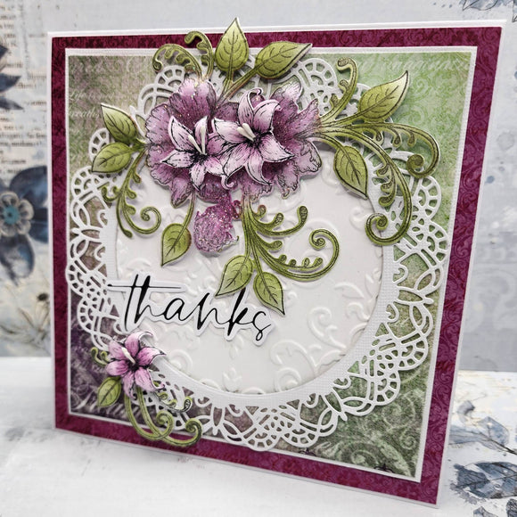 C2305: Feathery Floral Card (CK) **Downloadable Instructions**
