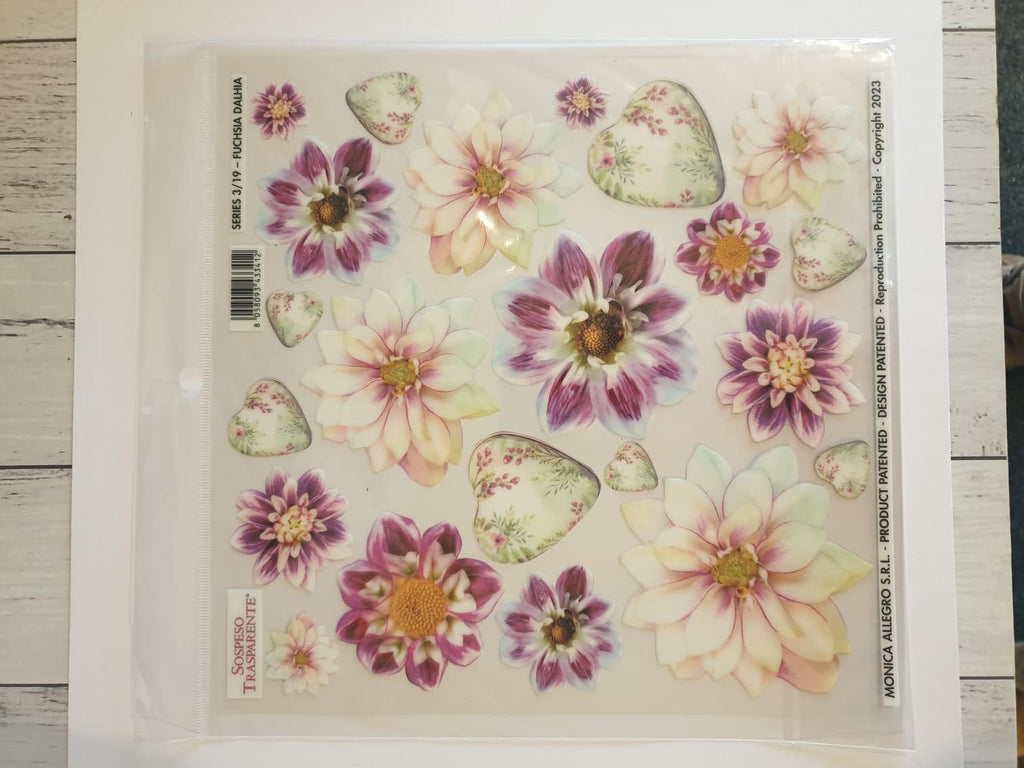 Printed Clear Sheet : Series 3/19 - Fuchsia (Sospeso Trasparentene)