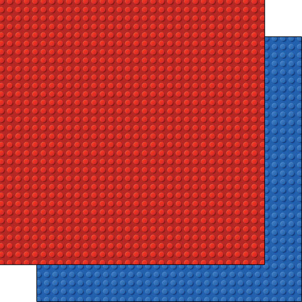 Building Block Red/Blue DS 12x12 Paper