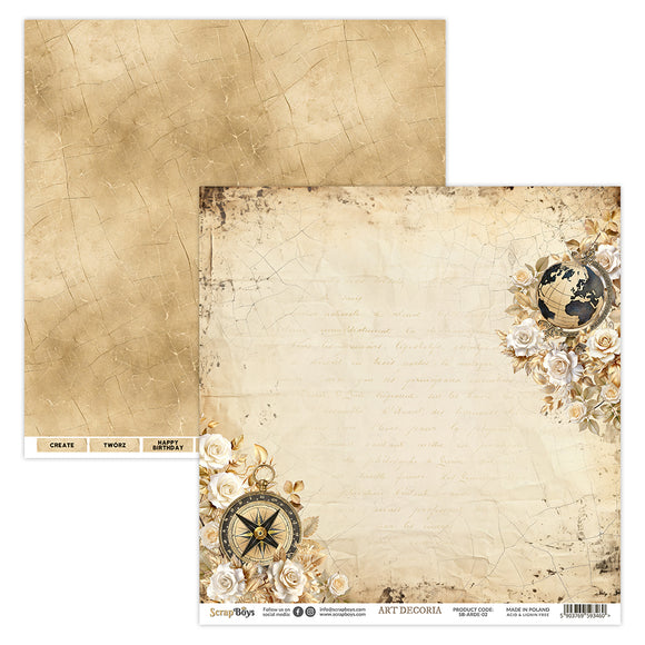 ARDE-02 : Art Decoria - 12x12 Scrapbooking Paper