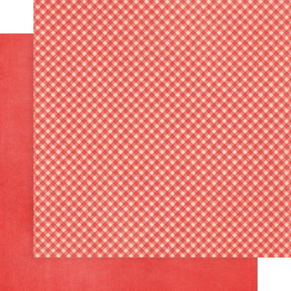 Sunshine on my Mind : Red Plaid 12x12 Paper (Graphic 45)
