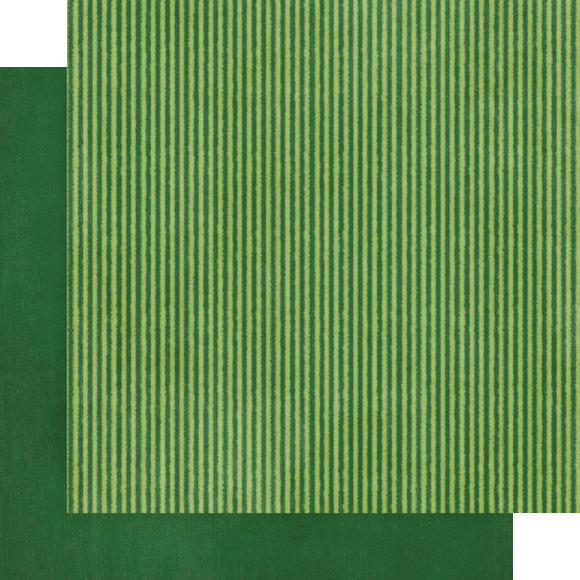 Sunshine on my Mind : Green Stripes 12x12 Paper (Graphic 45)