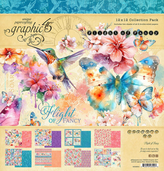 Flight of Fancy 12"x12" Collection Paper Pack (Graphic 45)