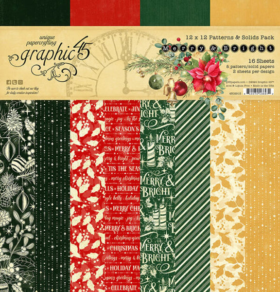 Merry & Bright 12x12 Patterns & Solids Paper Pack