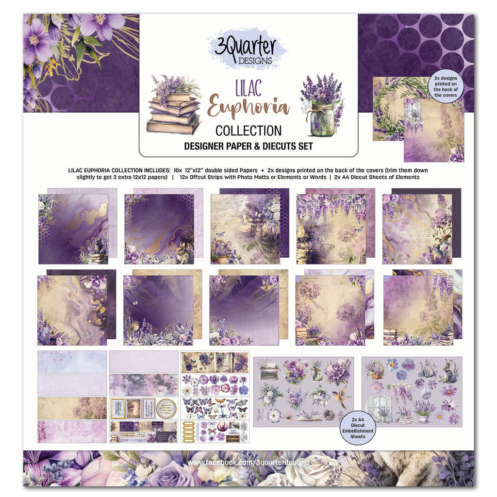 3Quarter Designs - Lilac Euphoria 12"x12" Collection