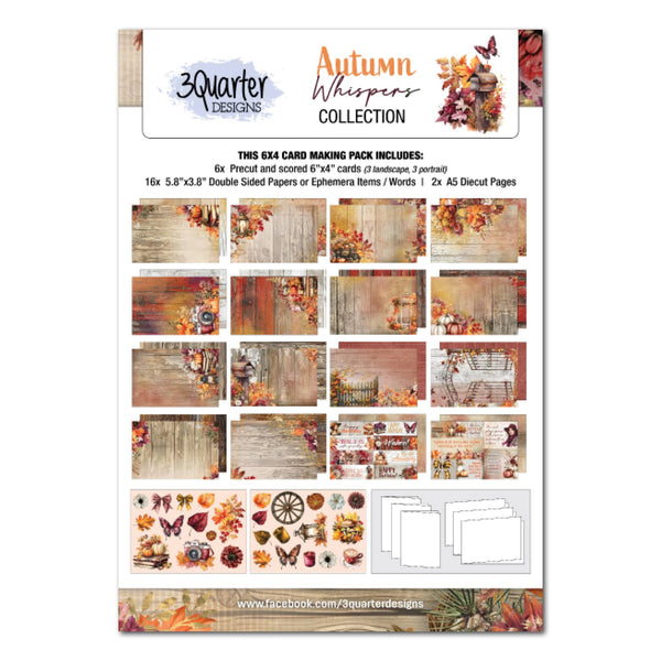 Autumn Whispers  6" x 4" Card Pack