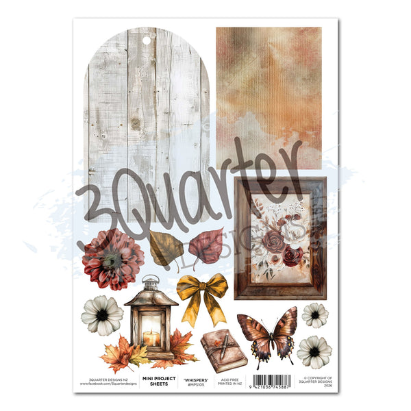 Autumn Whispers A4 Project Sheet