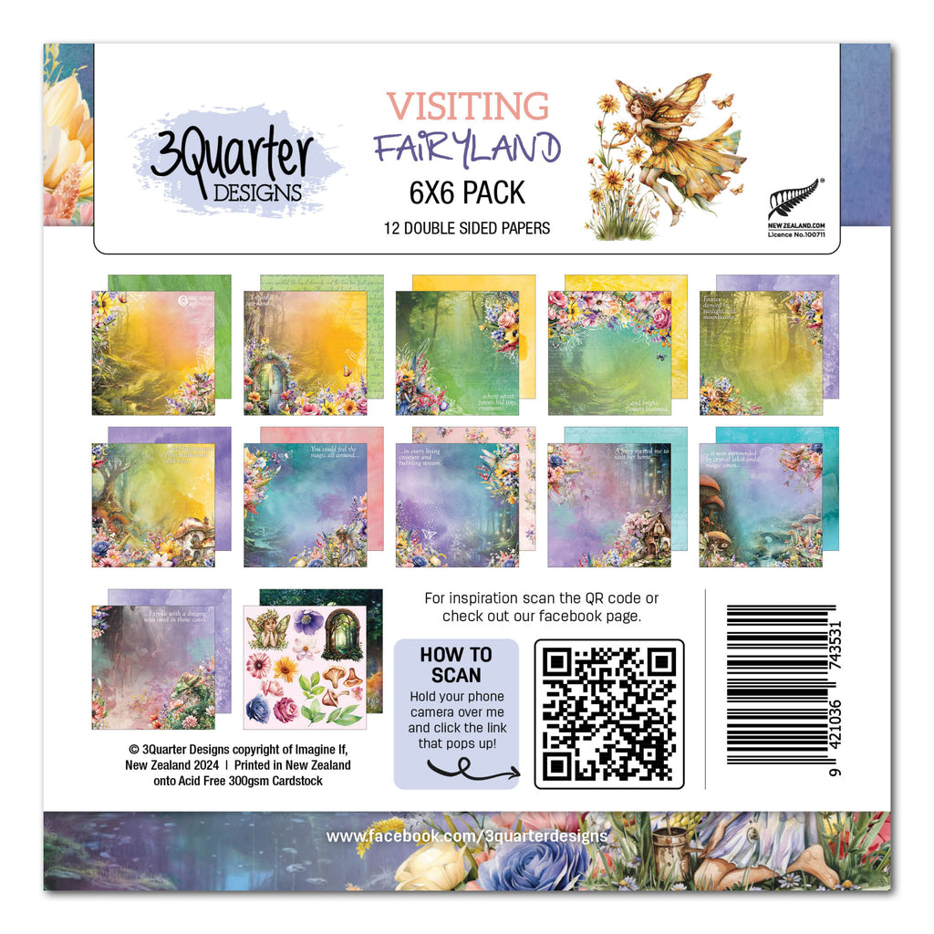 3Quarter Designs - Visiting Fairyland 6"x6" Collection