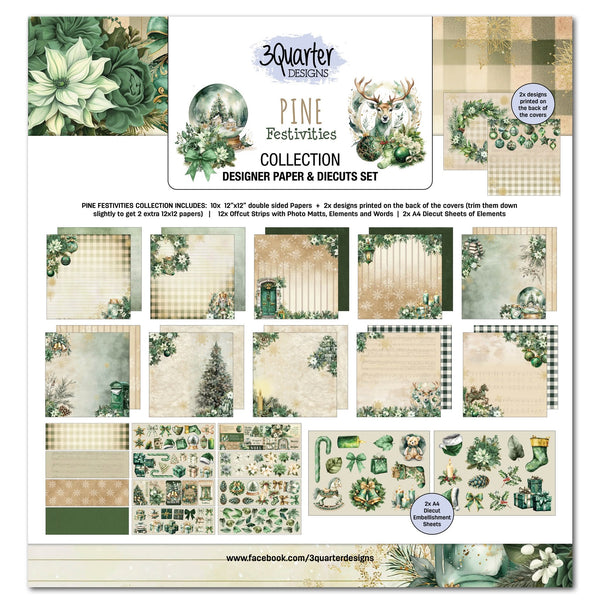 Pine Festivities 12" x 12" Collection