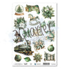 Pine Festivities A4 Sticker Sheet