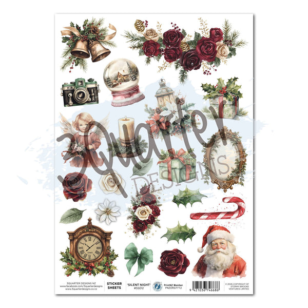 Silent Night Sticker Sheet