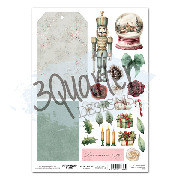 Silent Night A4 Project Sheet