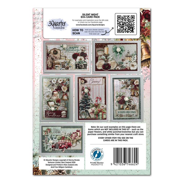 Silent Night  6" x 4" Card Pack