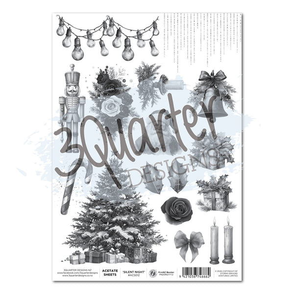 Silent Night Acetate Sheet