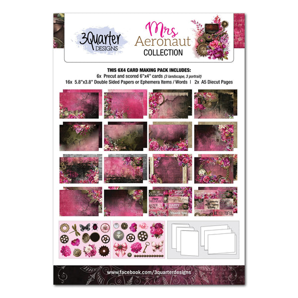 Mrs Aeronaut  6" x 4" Card Pack