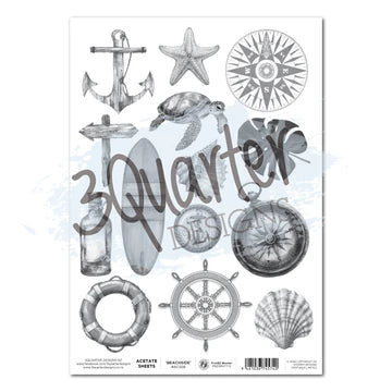 Beachside Life Acetate Sheet (3Quarter Designs)