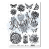 Floral Mechanica A4 Acetate Sheet