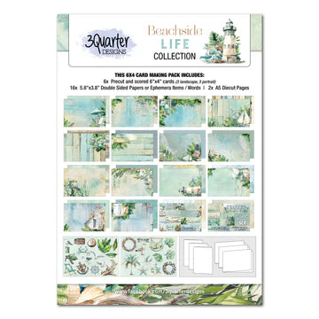 Beachside Life  6" x 4" Card Pack (3 Quarters)