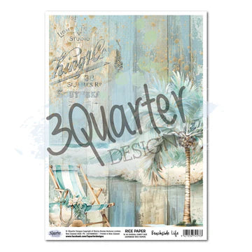 Beachside Life Rice Paper Sheet (3 Quarters)