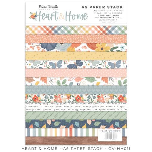 A5 paper Stack : CV-HH011 - Heart & Home