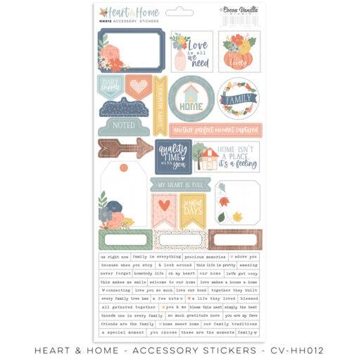 Accessory Stickers : CV-HH012 - Heart & Home