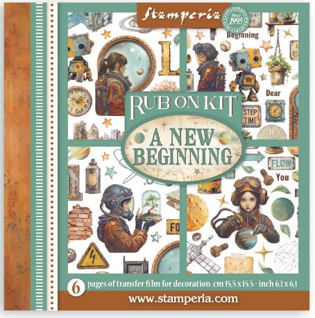 6x6 Rub Ons Pad  - A New Beginning (Stamperia)