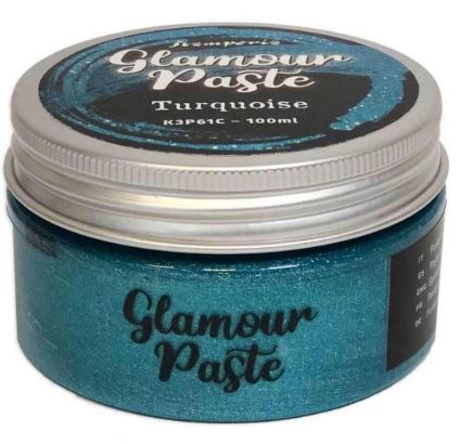 Stamperia Glamour Paste - Turquoise (100ml)